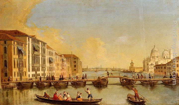 Johann Richter View Of The Grand Canal And Santa Maria Della Salute, Venice